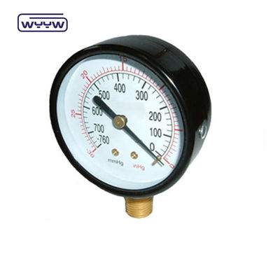 গুণ  Steel Vacuum Pressure Gauge Manometer Bottom Mount WYYW কারখানা