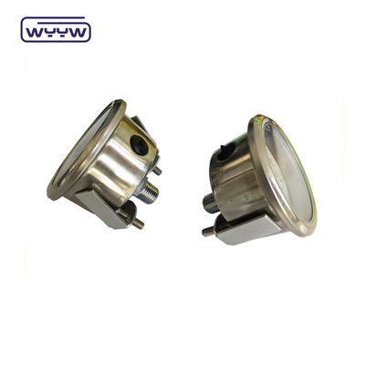 গুণ  Axial 2.5" U-Clamp Pressure Gauge Manometer / Back Connection Pressure Gauge কারখানা