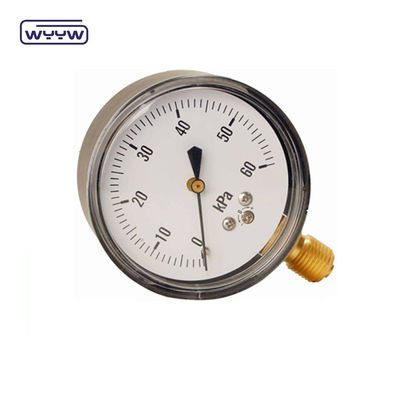 গুণ  60-100mm CmH2O Capsule Pressure Gauge Manometer 1.6% Accuracy কারখানা