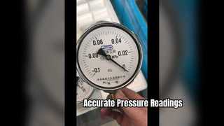 4" 100mm,-01~0Mpa ক্রোম কেস, ভ্যাকুয়াম প্রেসার মিটার