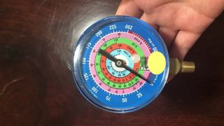 3" 80mm রেফ্রিজারেন্ট প্রেসার গেজ