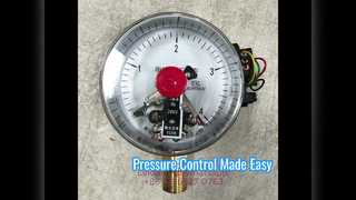 4" 100mm বৈদ্যুতিক যোগাযোগের চাপ গেজ