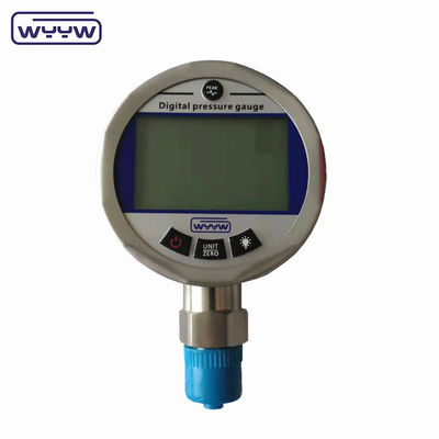 নির্ভুলতা 0.2%Fs নীচের 80mm হাইড্রোলিক ডিজিটাল জল চাপ মাপক