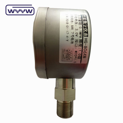 পূর্ণ স্টেইনলেস স্টীল 1000 Psi চাপ মাপক 80mm ব্যাটারি যথার্থতা ডিজিটাল Manometer মাপক