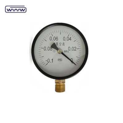 1.৬%Fs -৩০inhg ভ্যাকুয়াম প্রেসারমিটার -1-0 Mpa ১০০mm নেগেটিভ প্রেসার ম্যানোমিটার