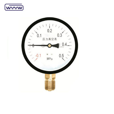 1.৬%Fs -৩০inhg ভ্যাকুয়াম প্রেসারমিটার -1-0 Mpa ১০০mm নেগেটিভ প্রেসার ম্যানোমিটার