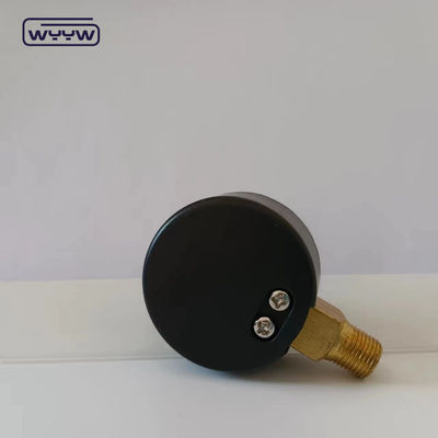 সিই স্ট্যান্ডার্ড 40MM প্লাস্টিক 0-4Bar 1/8 &quot;বিএসপি এয়ার ম্যানোমিটার প্রাকৃতিক গ্যাস চাপ পরিমাপকারী