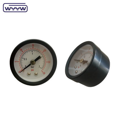 সাধারণ Y-40Z0-10BAR PSI 40mm 1.5 &quot;অক্ষীয় কালো ইস্পাত পোর্টেবল চাপ গেজ