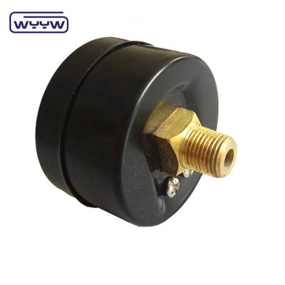 60MM 0-10 kgcm2 &amp; 150 psi কালো ইস্পাত কেস সাদা ডায়াল পানির চাপের জন্য ম্যানোমিটার