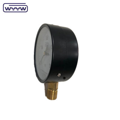 সাধারণ কালো ইস্পাত কেস 100mm স্ট্যান্ডার্ড নীচে M20X1.5 মাউন্ট bourdon টিউব manometer 1,6 mpa