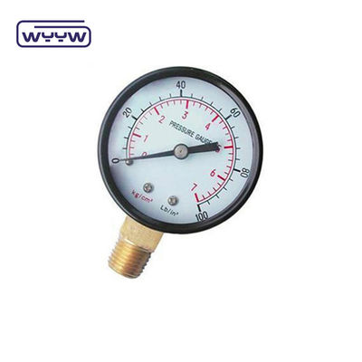 সুইমিং পুল ফিল্টার জন্য চাপ গেজ 2&quot; ডায়াল, 0-60 Psi, নীচে মাউন্ট 1/4 &quot;পাইপ থ্রেড