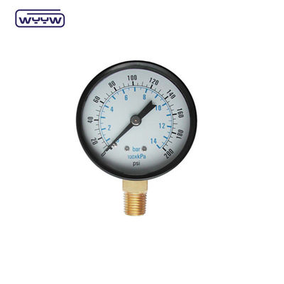 WYYW 100mm লোহা কেস MS নীচের সংযোগ Manometer 16bar