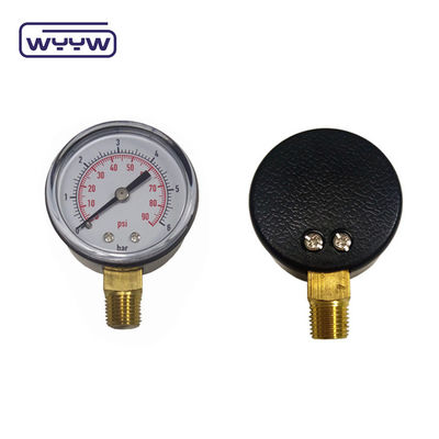 WYYW চাপমাপ দাম নীচের সংযোগ 2&quot; 50mm প্লাস্টিকের কেস বায়ু চাপমাপ lpg গ্যাস মানোমিটার