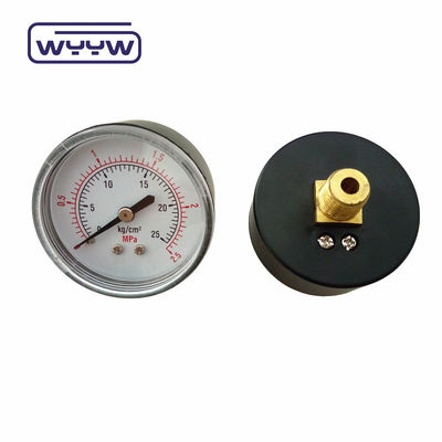চীন চাপ পরিমাপ কারখানার দাম 1.5 &quot; 40mm 0-3.5bar প্লাস্টিক অক্ষীয় গ্যাস মানোমিটার