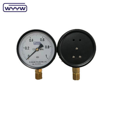 দাম WYYW কারখানা 1MPa 1.6MPa 100mm চাপ গেইম M20X1.5 G1/2&quot; জল মানোমিটার