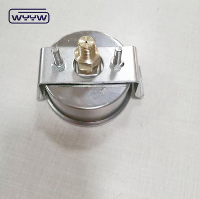 ss304 হাইড্রোলিক জ্যাক 1/4 "বিএসপি 2.5" অক্ষীয় তরল ভরা ক্ল্যাম্প চাপ গেইজ