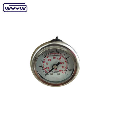 40mm ceneter পিছনে ই এম 1/4 &quot;বিএসপি এনপিটি 1.5 ইঞ্চি মুখ গ্লিসারিন ভরাট চাপ গেজ