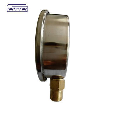 হাইড্রোলিক তরল গ্লিসারিন ভরাট বার 100mm নীচে 3/8 &quot;বিএসপি 1/2&quot; জি চাপ গ্যাজেট EN837-1