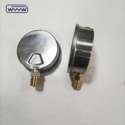 0-250psi তল তেল ভরাট কাদা পাম্প ব্রাস অভ্যন্তরীণ সঙ্গে জলবাহী চাপ গজ