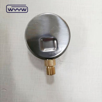 স্টেইনলেস স্টীল 63mm রেডিয়াল সংযোগ গ্লিসারিন তেল ভরা 600bar হাইড্রোলিক চাপ মাপক