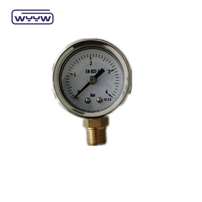 40mm উল্লম্ব Manometer হাইড্রোলিক তেল চাপ গেইজ ব্যাক মাউন্ট