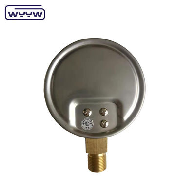 চীন কারখানার ক্যাপসুল চাপ গেইজ 100mm mbar ss কেস ব্রাস সংযোগ 1/2 &quot;বিএসপি cmh2o নিম্ন চাপ মানোমিটার