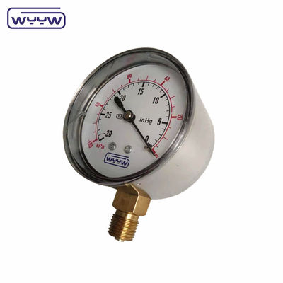নিম্ন মানোমিটার ss 63mm inH2O wc mbar বেলুনের চাপমাপক