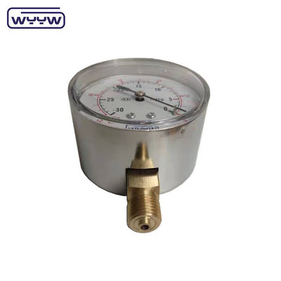 নিম্ন মানোমিটার ss 63mm inH2O wc mbar বেলুনের চাপমাপক