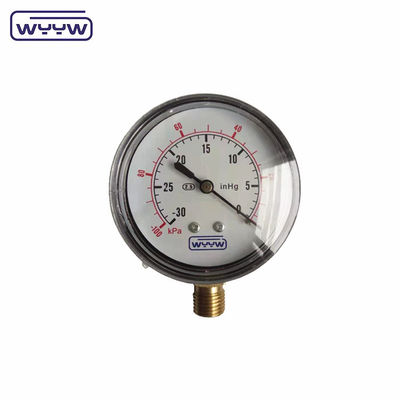 নিম্ন মানোমিটার ss 63mm inH2O wc mbar বেলুনের চাপমাপক
