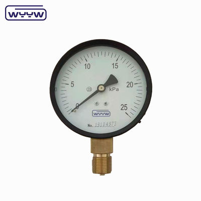 কালো ইস্পাত Lpg নিম্ন ক্যাপসুল চাপ গেইজ 2.5 " 63mm 0-5psi