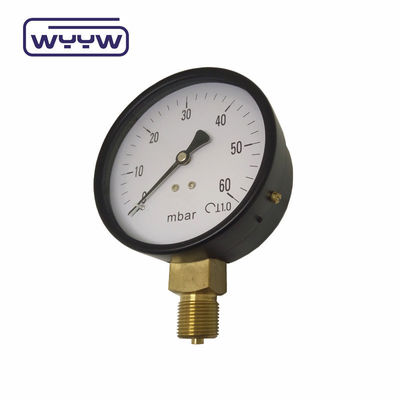 নিম্ন মানোমিটার এস এস 63mm ইনএইচ 2 ও ডাব্লুসি চাপ মাপকাঠি এমবার বেল্লস চাপ মাপকাঠি