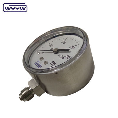 MMWC &amp; Mbar 63mm ক্যাপসুল চাপ গ্যাজেট Manometer স্টেইনলেস স্টীল উপাদান