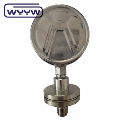 সিলিকন ভরাট প্রেসারমিটার 100mm SS316 ডায়াফ্রাম সিল বুরডন প্রেসারমিটার