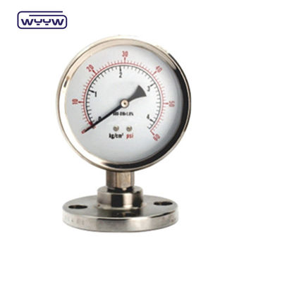 সমস্ত স্টেইনলেস স্টীল diaphragm সীল চাপ মানোমিটার