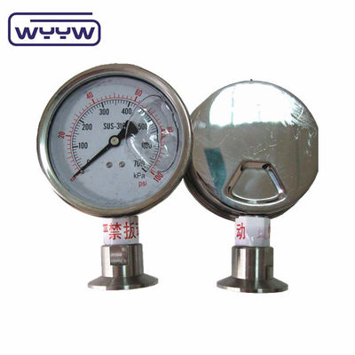 সমস্ত স্টেইনলেস স্টীল diaphragm সীল চাপ মানোমিটার