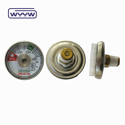 38mm অক্সিজেন ব্যবহার কোন তেল পিএসআই চিকিৎসা চাপ মানোমিটার