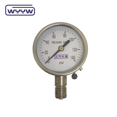 2.5' 4' 6' মুখ বোর্ডন টিউব তেল / শুকনো বায়ু চাপ মাপক Manometer