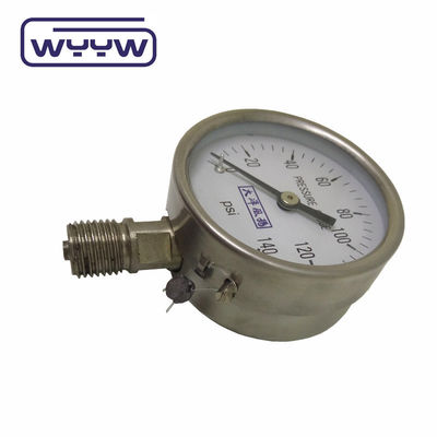 2.5' 4' 6' মুখ বোর্ডন টিউব তেল / শুকনো বায়ু চাপ মাপক Manometer