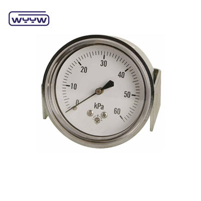 শুকনো স্টেইনলেস স্টীল চাপ মিটার 60 মিমি Manometer চাপ মাপক
