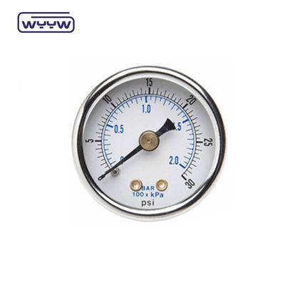 শুকনো স্টেইনলেস স্টীল চাপ মিটার 60 মিমি Manometer চাপ মাপক