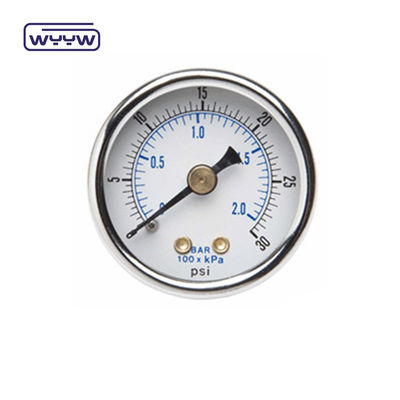 শুকনো স্টেইনলেস স্টীল চাপ মিটার 60 মিমি Manometer চাপ মাপক