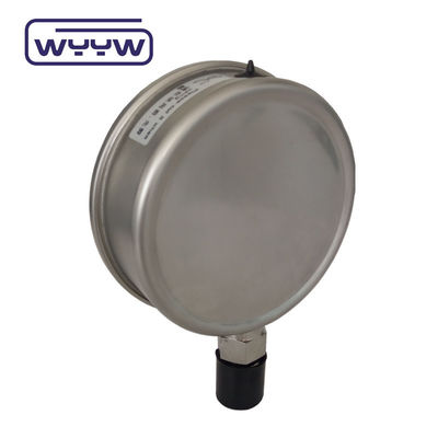 SS304 0-100Bar PSI 63mm 100mm গ্লিসারিন ম্যানোমিটার চাপ পরিমাপকারী গ্লিসারিন ভরা