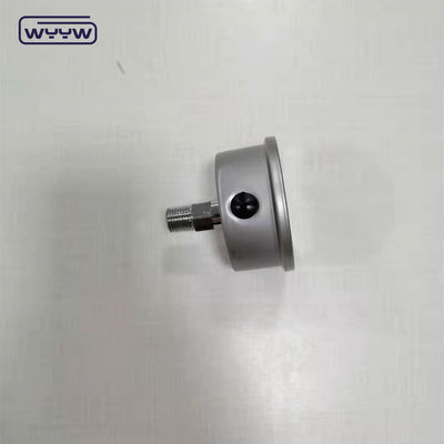 63mm স্টেইনলেস স্টীল তরল ভরাট চাপ গেইজ শক প্রতিরোধী 1/4 &quot;বিএসপি ব্যাক সংযোগ