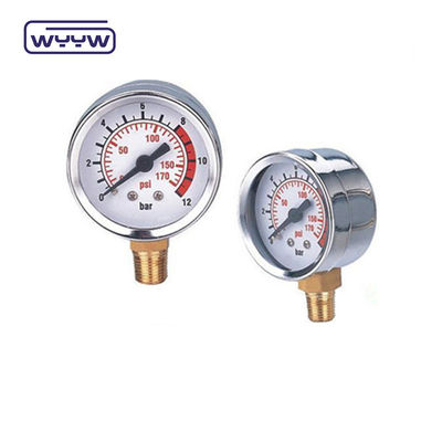 শক প্রতিরোধী তরল ভরা চাপ গ্যাজেট Manometer স্টেইনলেস স্টীল উপাদান