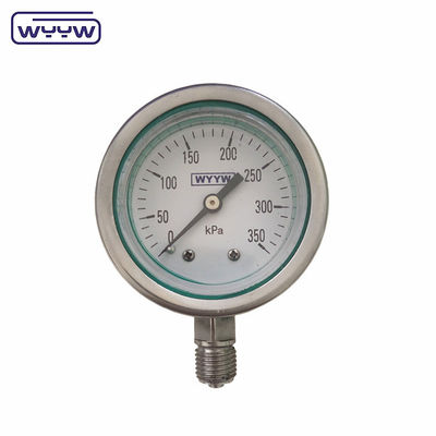 2.5&quot; স্টেইনলেস স্টীল তল তেল ভরা গেজ উচ্চ চাপ Manometer