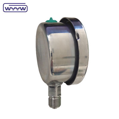 WYYW উচ্চ চাপের গেইজ 60mm সমস্ত স্টেইনলেস স্টীল সিলিকন তেল ভরা চাপের গেইজ