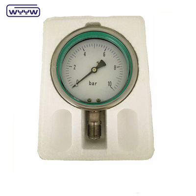 WYYW উচ্চ চাপের গেইজ 60mm সমস্ত স্টেইনলেস স্টীল সিলিকন তেল ভরা চাপের গেইজ