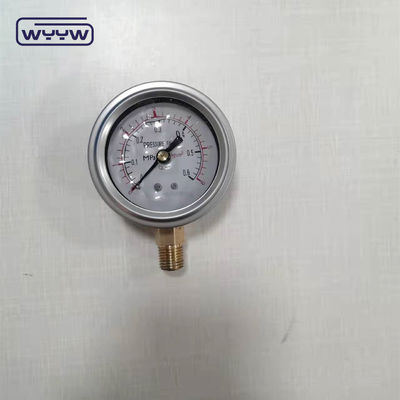 কাস্টমাইজড স্টেইনলেস স্টীল Manometer Bourdon চাপ গেইজ ব্রাস থ্রেড
