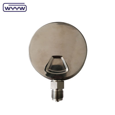 প্রফেশনাল চাপ পরিমাপ সরঞ্জাম তরল পূরণ 1/2''PT / NPT / G / M থ্রেড কালো আঁকা অ্যালুমিনিয়াম পয়েন্টার সঙ্গে