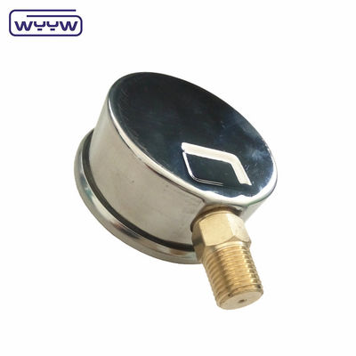 ফসফর ব্রোঞ্জ বুরডন টিউব উপাদান চাপ মাপক Manometer উচ্চ চাপ অ্যাপ্লিকেশন জন্য 0-1000bar পর্যন্ত পরিসীমা